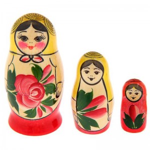 Матрёшка Семёновская 3 куклы