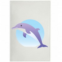 Обложка для паспорта Дельфин Light