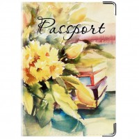 Обложка для паспорта Ваза с цветами