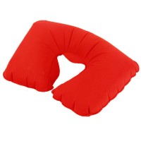 Подушка надувная дорожная красная