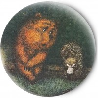 Одностороннее зеркальце Ежик и Медвежонок