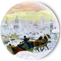 Одностороннее зеркальце Русская зима